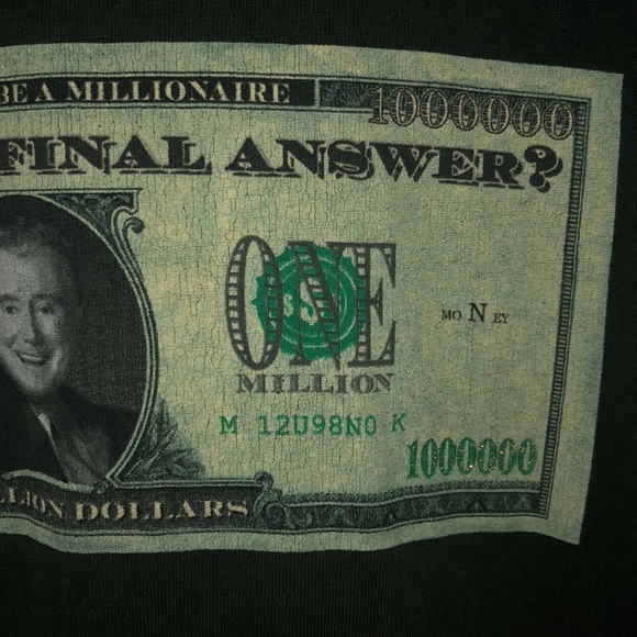 Vintage 90s “who wants to be a millionaire”? Tee - Picture 5 of 11